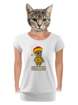 Medweedek dámské tričko s lemem White