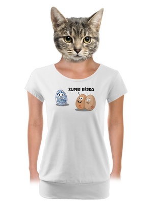 dámské tričko s lemem