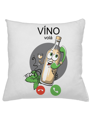Bílé víno volá polštář White