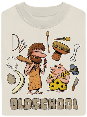 Oldschool unisex mikina bez kapuce Off White