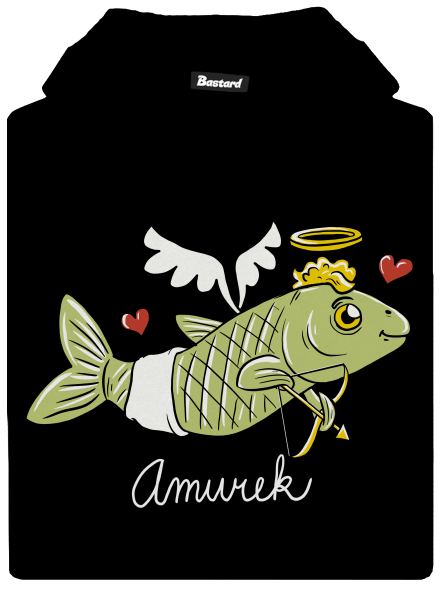 Amurek dětská mikina klokanka Black
