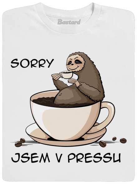 V pressu pánské dlouhý rukáv White