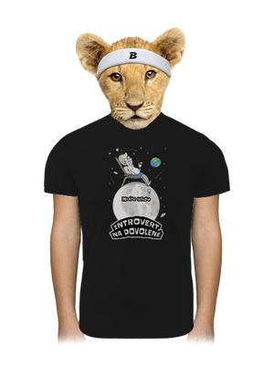 Introvert na dovolené dětské sportovní tričko Black