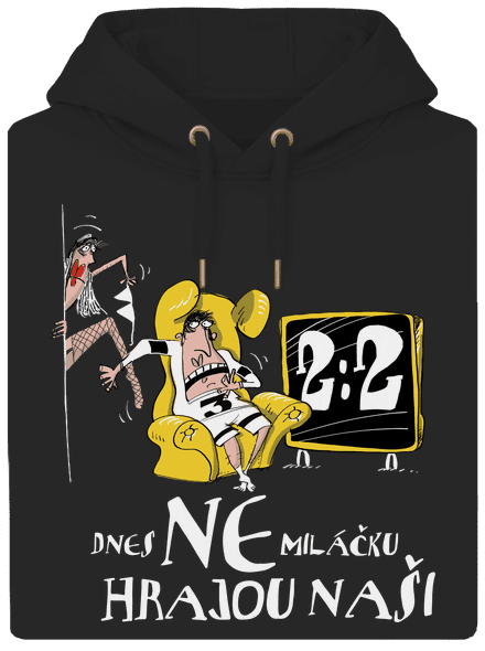 Hrajou naši unisex mikina premium Dark Black