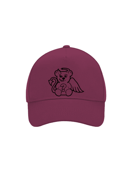 Omalovánka: Anděl vs. ďábel kšiltovka baseballka Burgundy