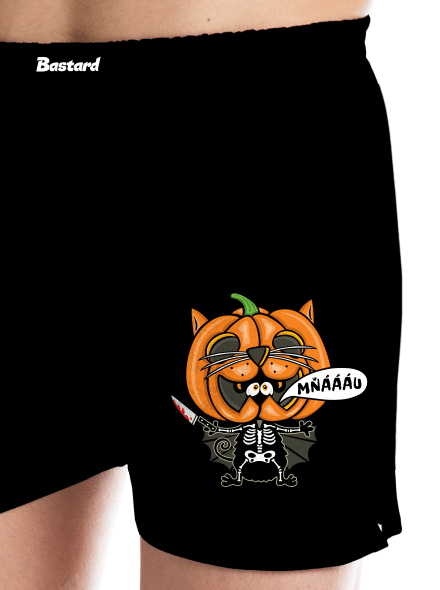 Halloweenská kočička pánské trenky Black