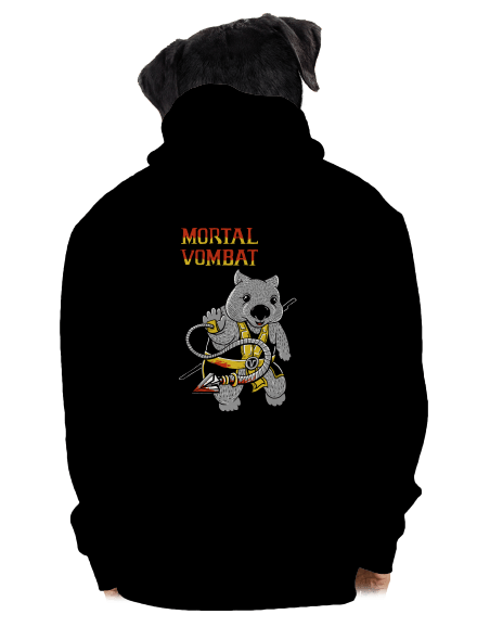 Mortal Vombat pánská mikina na zip Black