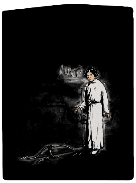 Luke a Leia pánská mikina na zip Black