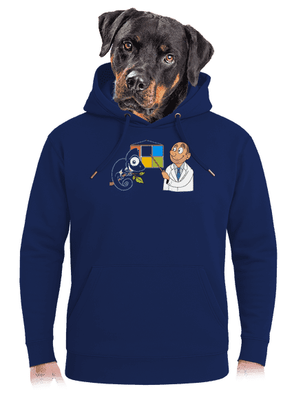 Chameleon u lékaře unisex mikina premium Navy