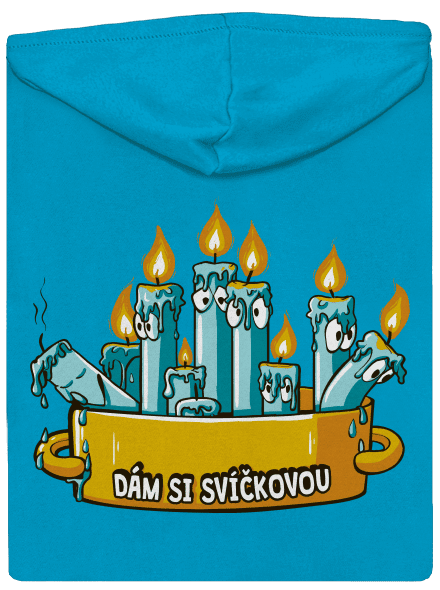 Svíčková dámská mikina na zip Blue Atol