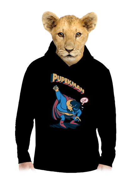 Pupekman dětská mikina klokanka Black