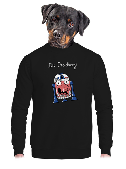 Dr. Droidberg unisex mikina bez kapuce Black