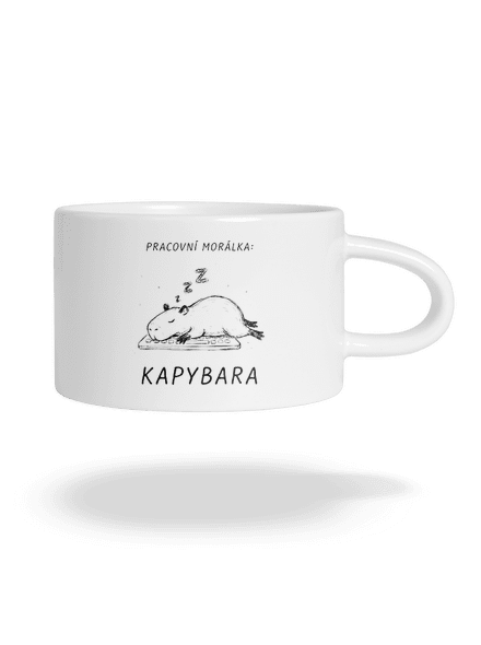 Pracovní morálka hrnek makronka White