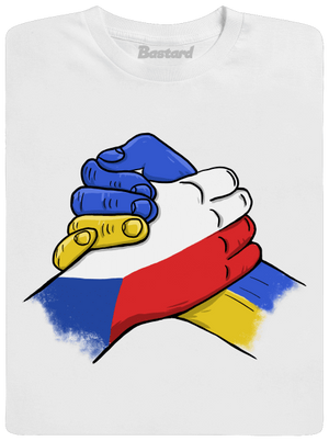 Ukrajina - Podpora pánské dlouhý rukáv White