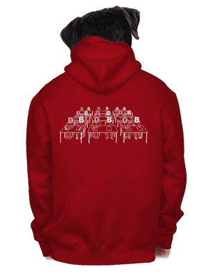 Cimrman: Debil, blbeček pánská mikina na zip Red