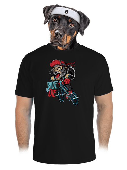 Ride or die pánské sportovní tričko Black