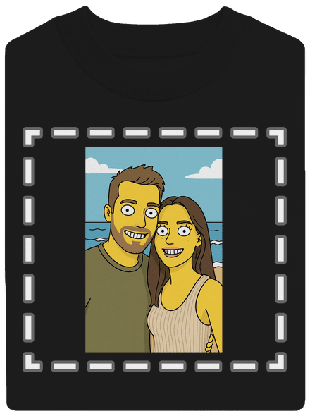 Simpsonovi z vlastní fotky unisex mikina bez kapuce Black