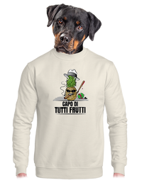 unisex mikina bez kapuce