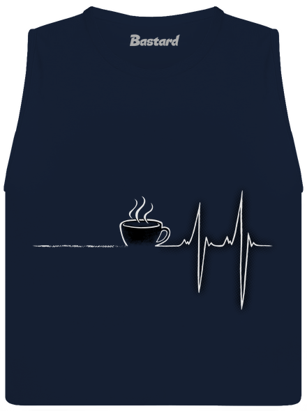 Coffee help dámské tílko volné Navy