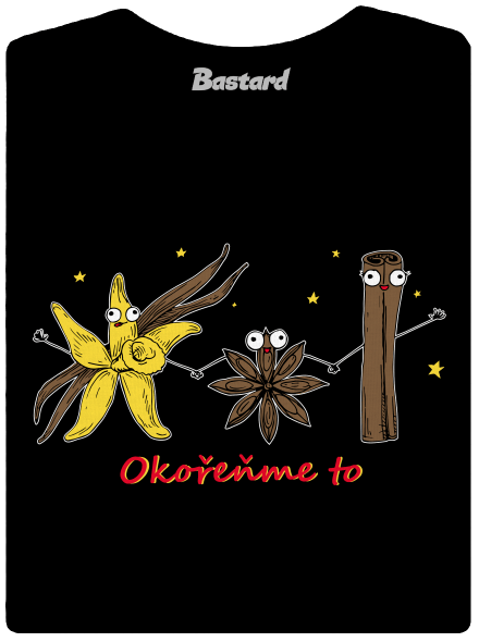 Okořeňme to dámské tričko s lemem Black