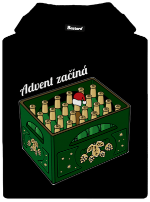 Advent začíná pánská mikina klokanka Black