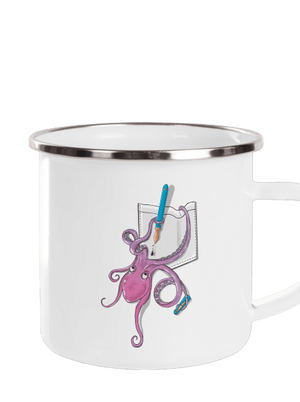 Prostě miluje inkoust plecháček White