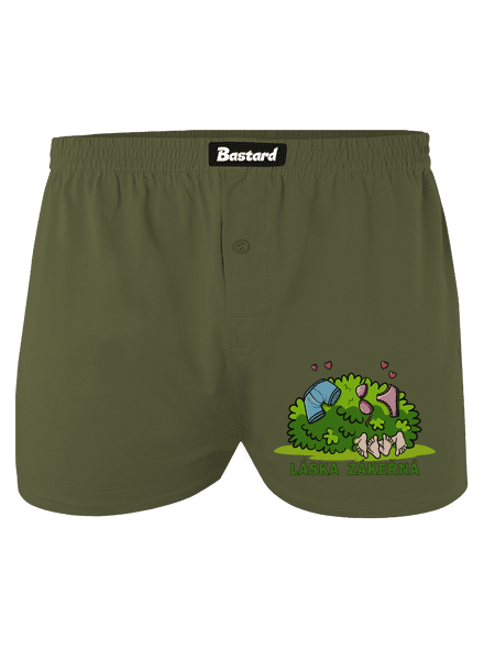 Láska zákeřná pánské trenky Khaki