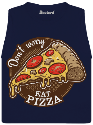 Pizza dámské tílko volné Navy