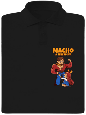 Macho a Šebestová pánská polokošile Black