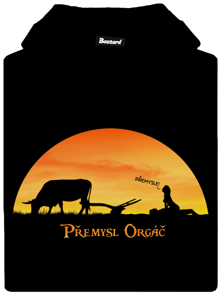 Přemysl Orgáč dámská mikina klokanka Black