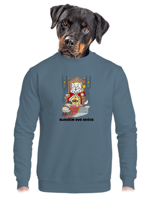 unisex mikina bez kapuce