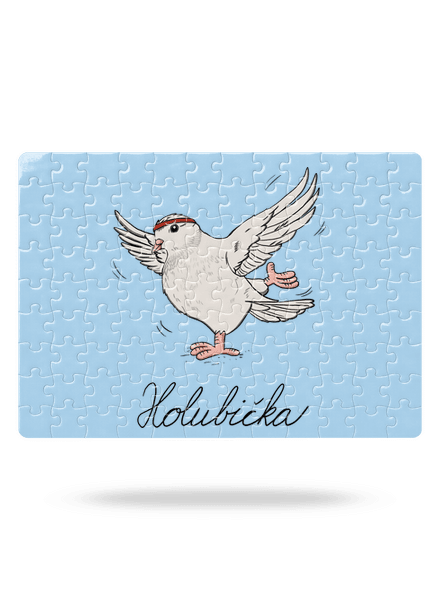 Holubička puzzle White
