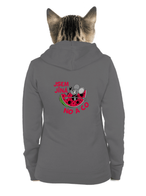 Jsem jiná dámská mikina na zip Steel Gray