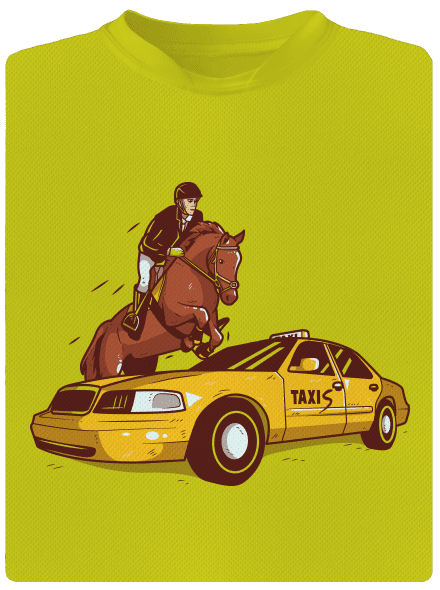 Taxis pánské sportovní tričko Neon Yellow