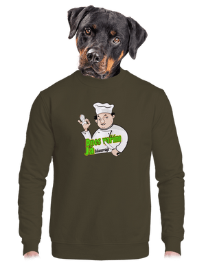 unisex mikina bez kapuce