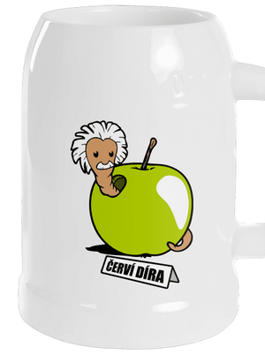 Červí díra půllitr White