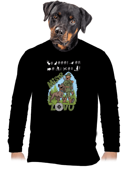 Mistr lovu pánské dlouhý rukáv Black