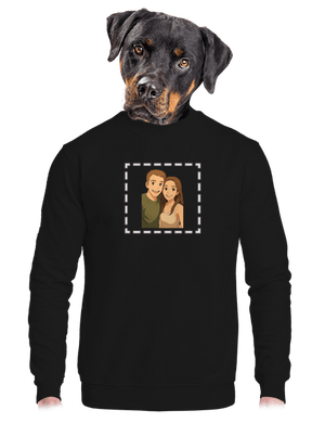 Ghibli efekt z vlastní fotky unisex mikina bez kapuce Black