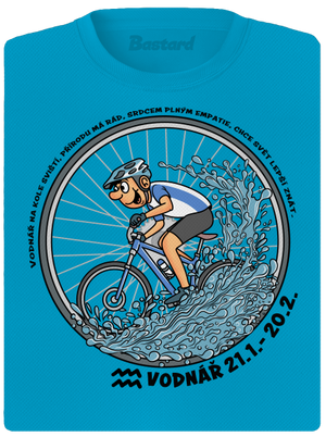 Cyklistický horoskop: Vodnář dámské sportovní tričko Blue Atol