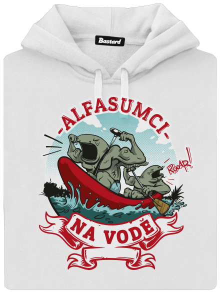 Alfasumci na vodě dámská mikina klokanka White