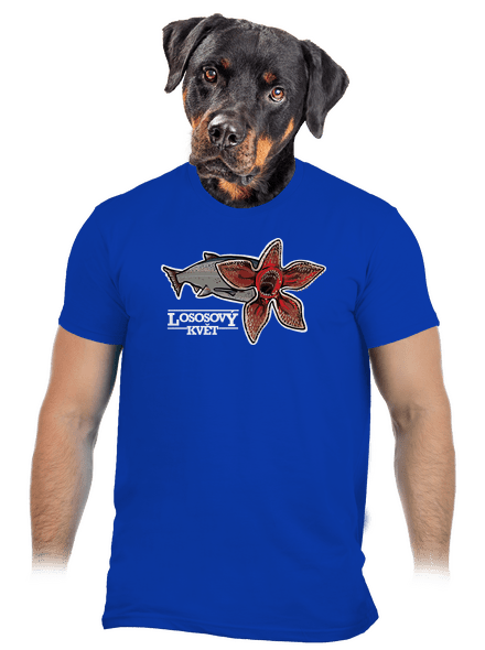Lososový květ pánské tričko Royal Blue