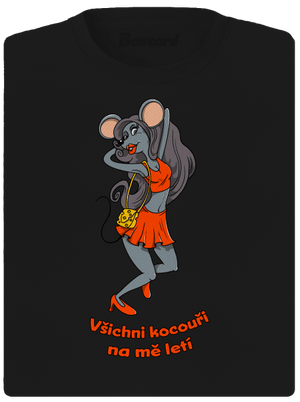 Myška dámské sportovní tričko Black