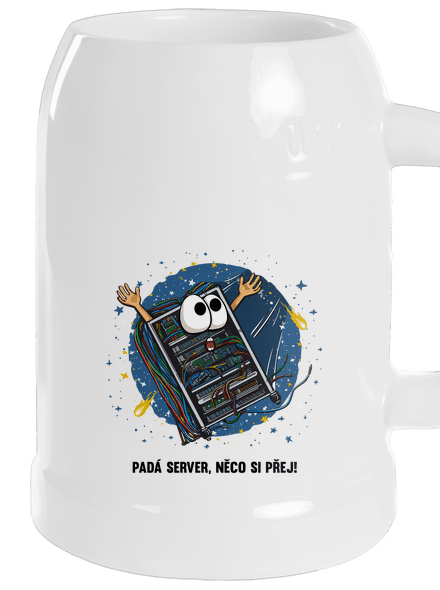 Padá server půllitr White