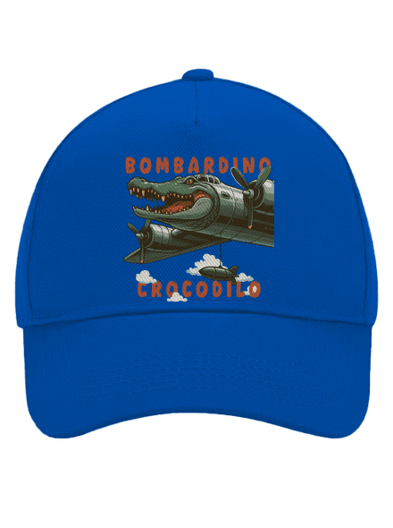 Bombardino Crocodilo – Italian Brainrot kšiltovka baseballka Bright Royal