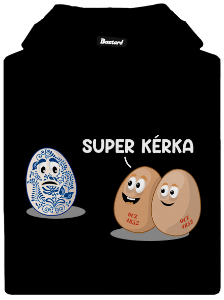 Super kérka pánská mikina klokanka Black