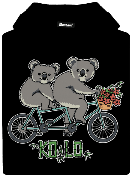 Koalo pánská mikina klokanka Black