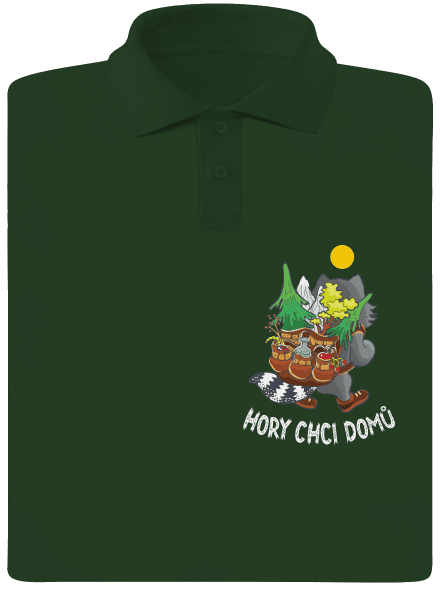 Hory chci domů pánská polokošile Bottle Green Mal
