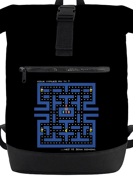 Pac-Man pivo batoh Black