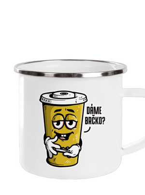 Dáme brčko? plecháček White