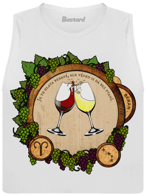 Vinný horoskop: Beran dámské tílko volné White